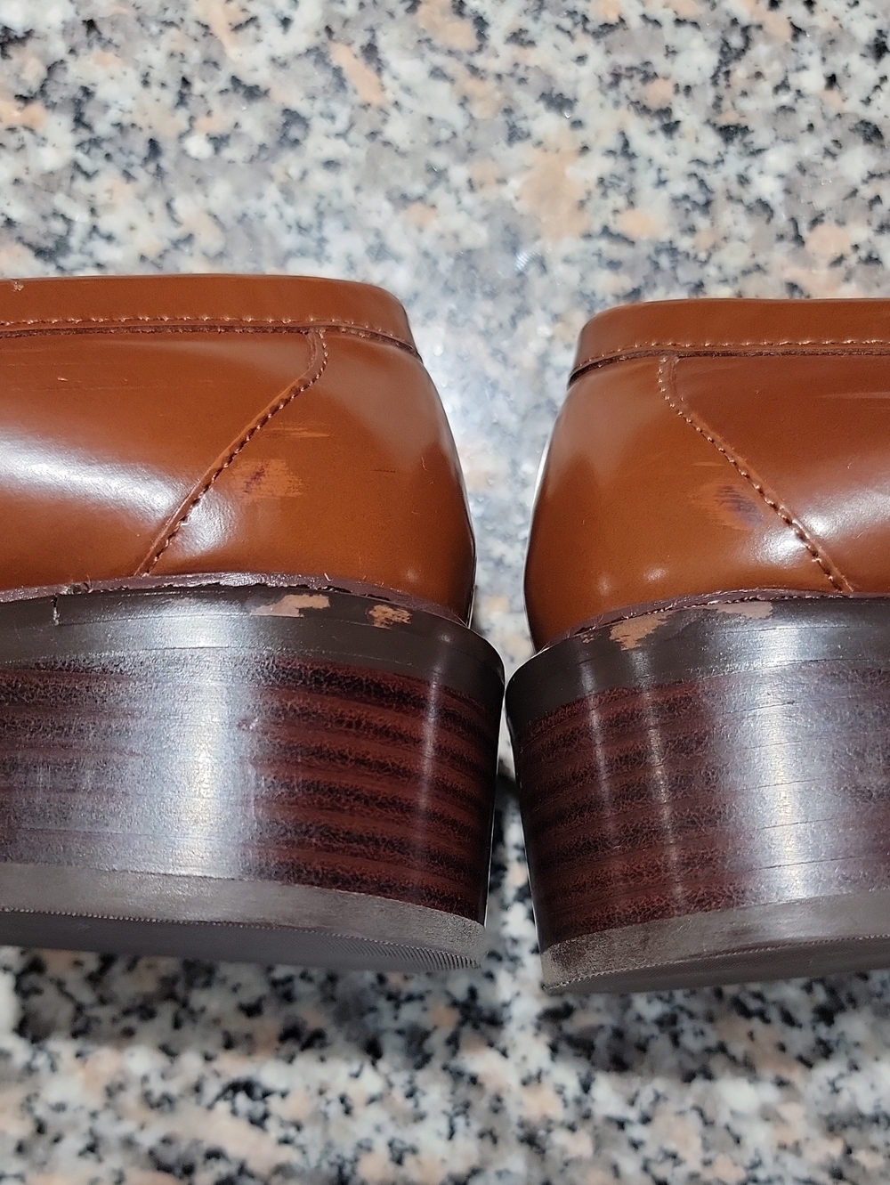 J.Crew Coin Loafers Spazzolato Leather Brown Womens Size 7 - Picture 5 of 6